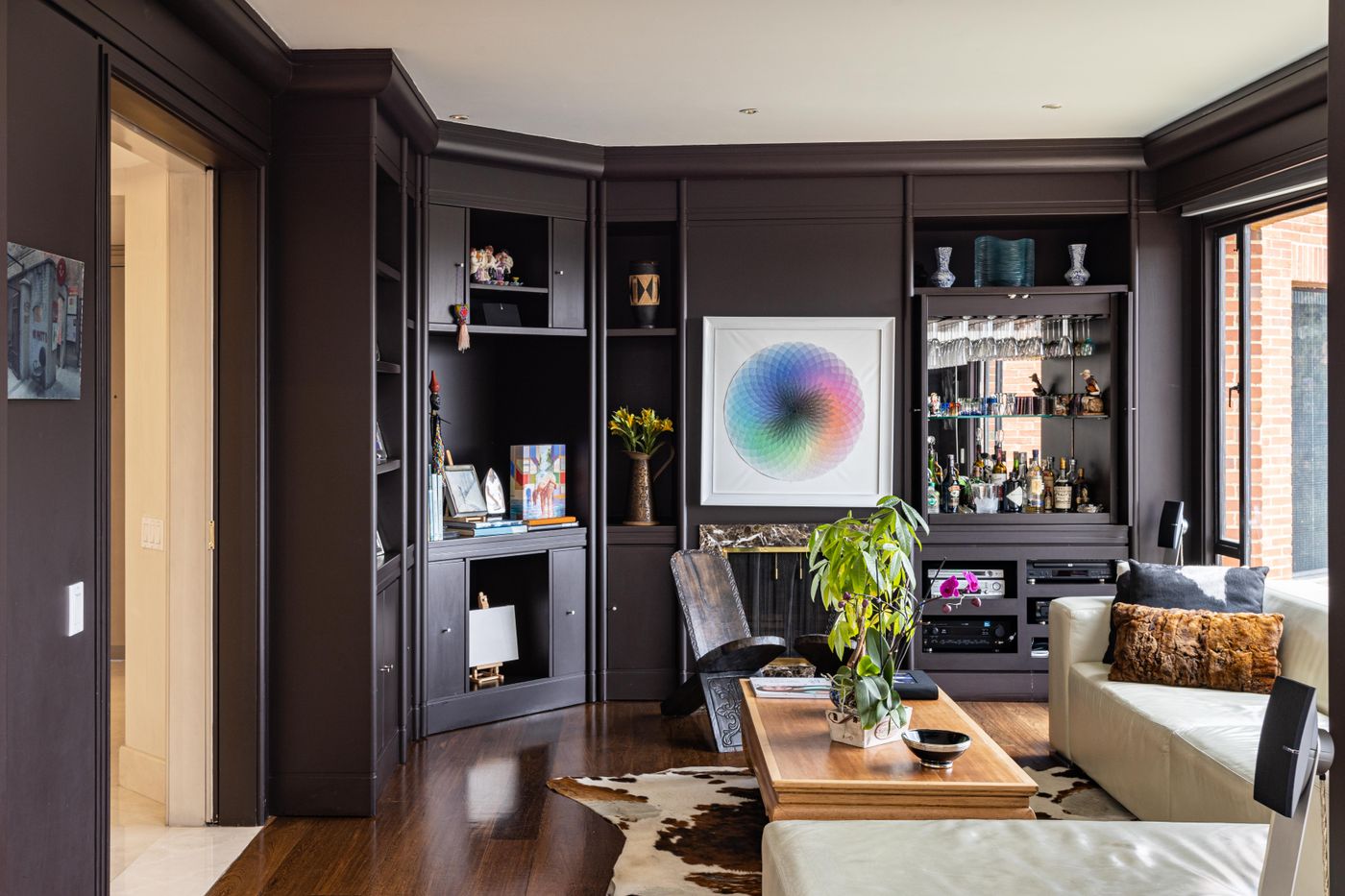 Custom built-ins with display shelving